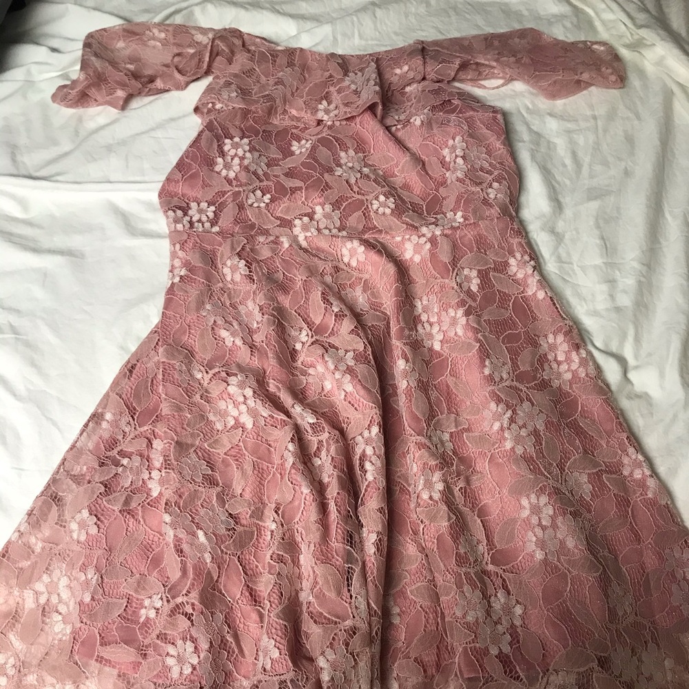 Pink flower dress